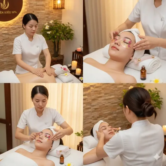 MASSAGE VÙNG MẮT + TAI